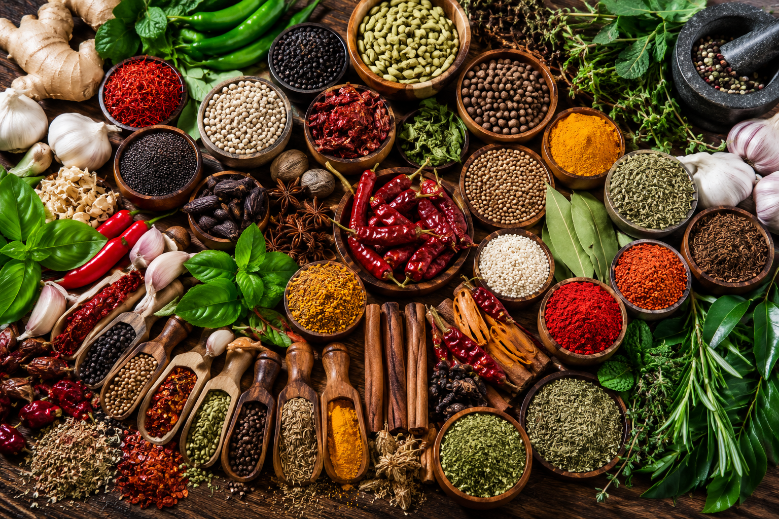 Indian spices and herbs for export