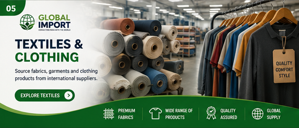 Global Import textiles and garments